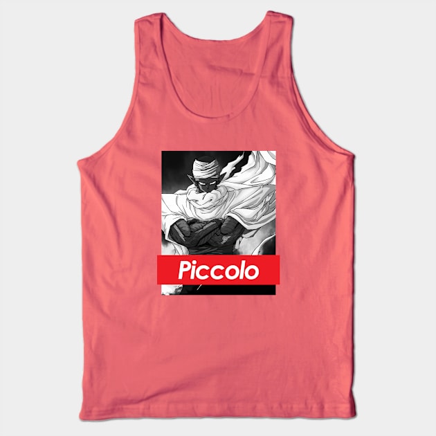 Dragon Ball Z Piccolo Red Band Logo Tank Top by Rebus28